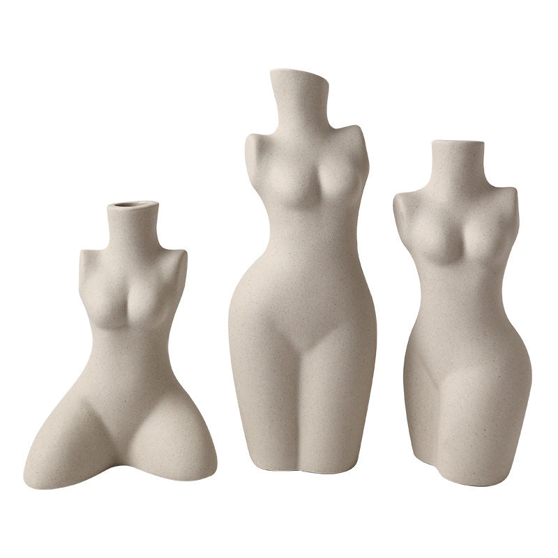 Body Modeling Art Vase Silent Style