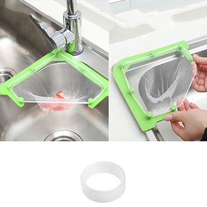 Multifunctional Triangle Drainage Rack Kitchen Sink