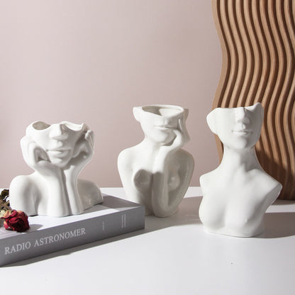 Body Shape Ceramic Vase