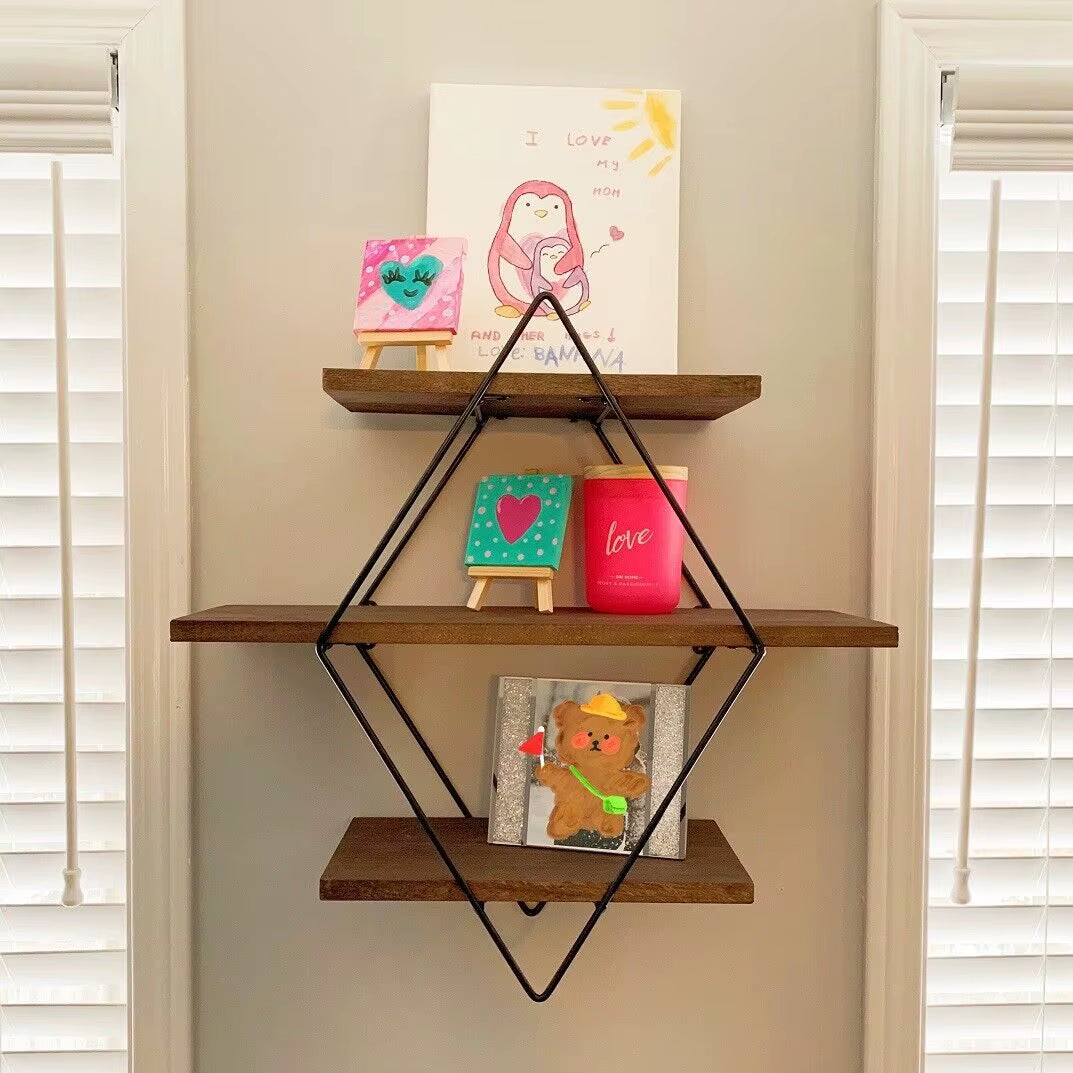 Wall Mounted Wooden Shelves 