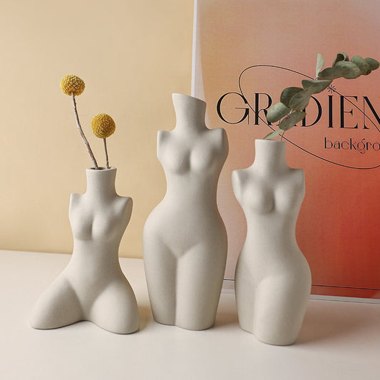 Body Modeling Art Vase Silent Style