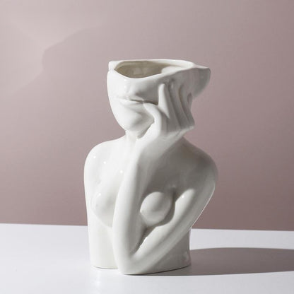 Body Shape Ceramic Vase